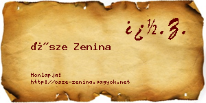 Ősze Zenina névjegykártya
